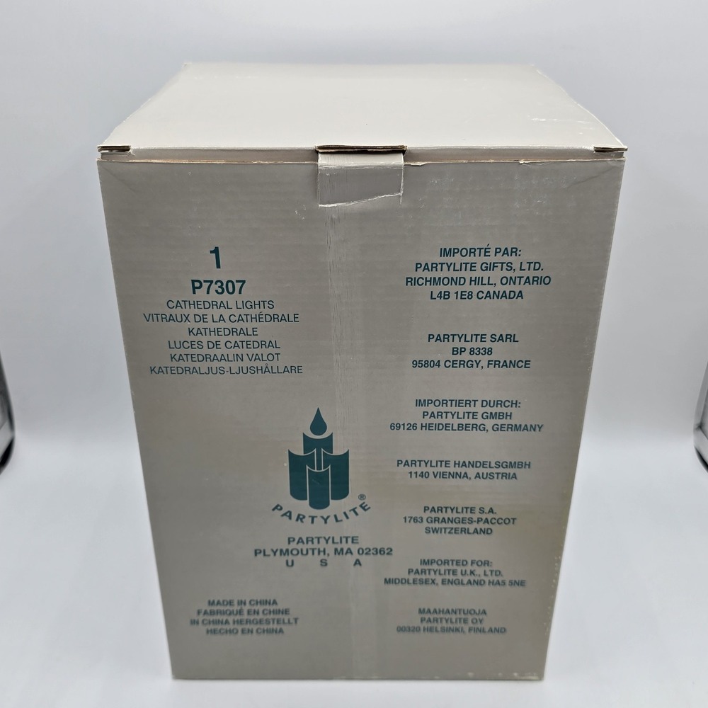 Stunning PartyLite Porcelain Bisque Cathedral Lights Tea LightHolder 97307 - Picture 12 of 13